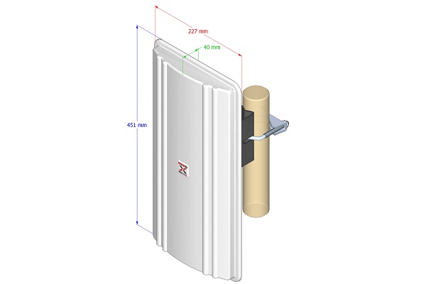 MIMO WLAN Sektorantenne 5GHz