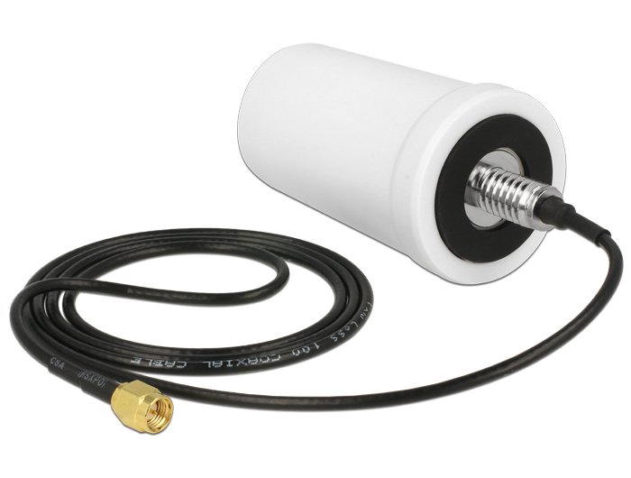 Delock GSM / UMTS Antenne SMA Stecker 1 m ULA100 starr outdoor weiß