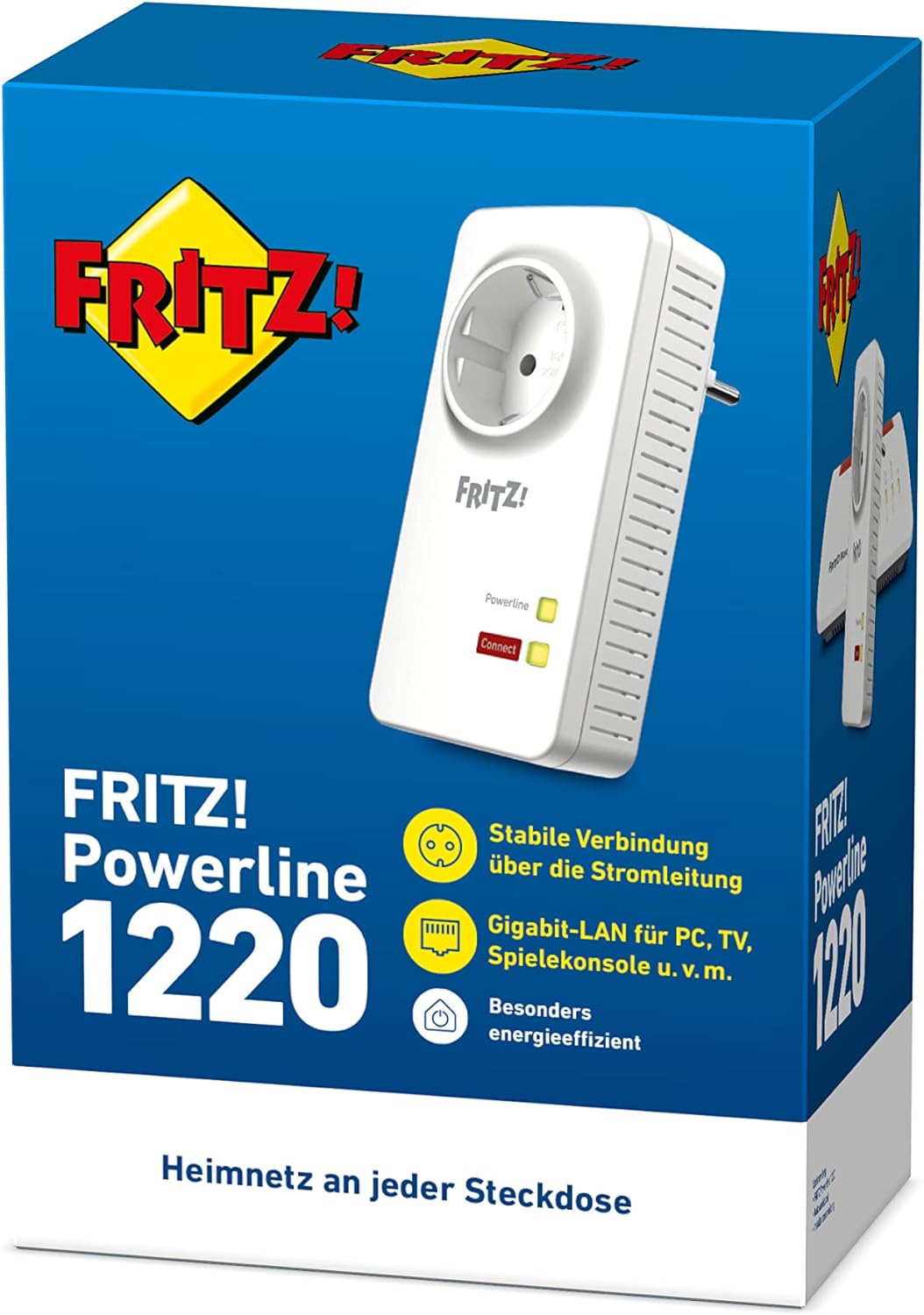 FRITZ!Powerline 1220 Single Adapter Box