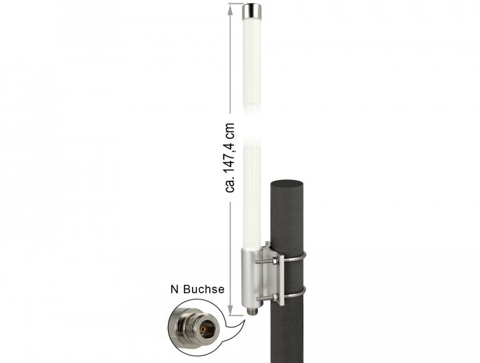 Delock LoRa 868 MHz Antenne N Buchse