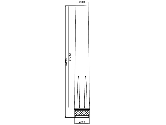 Delock LTE Antenne N Stecker starr weiß outdoor Delock